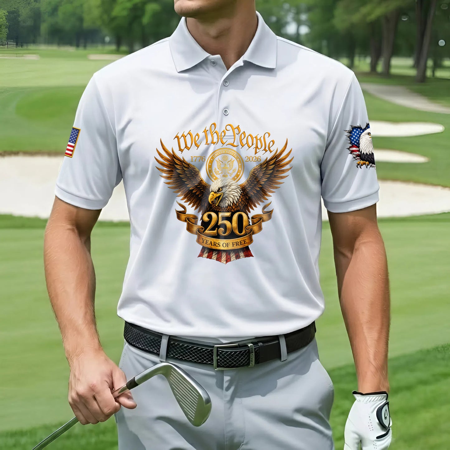 Polo Shirt - 250th Anniversary America Patriotic