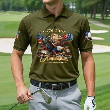 Polo Shirt - 250th Anniversary America Patriotic