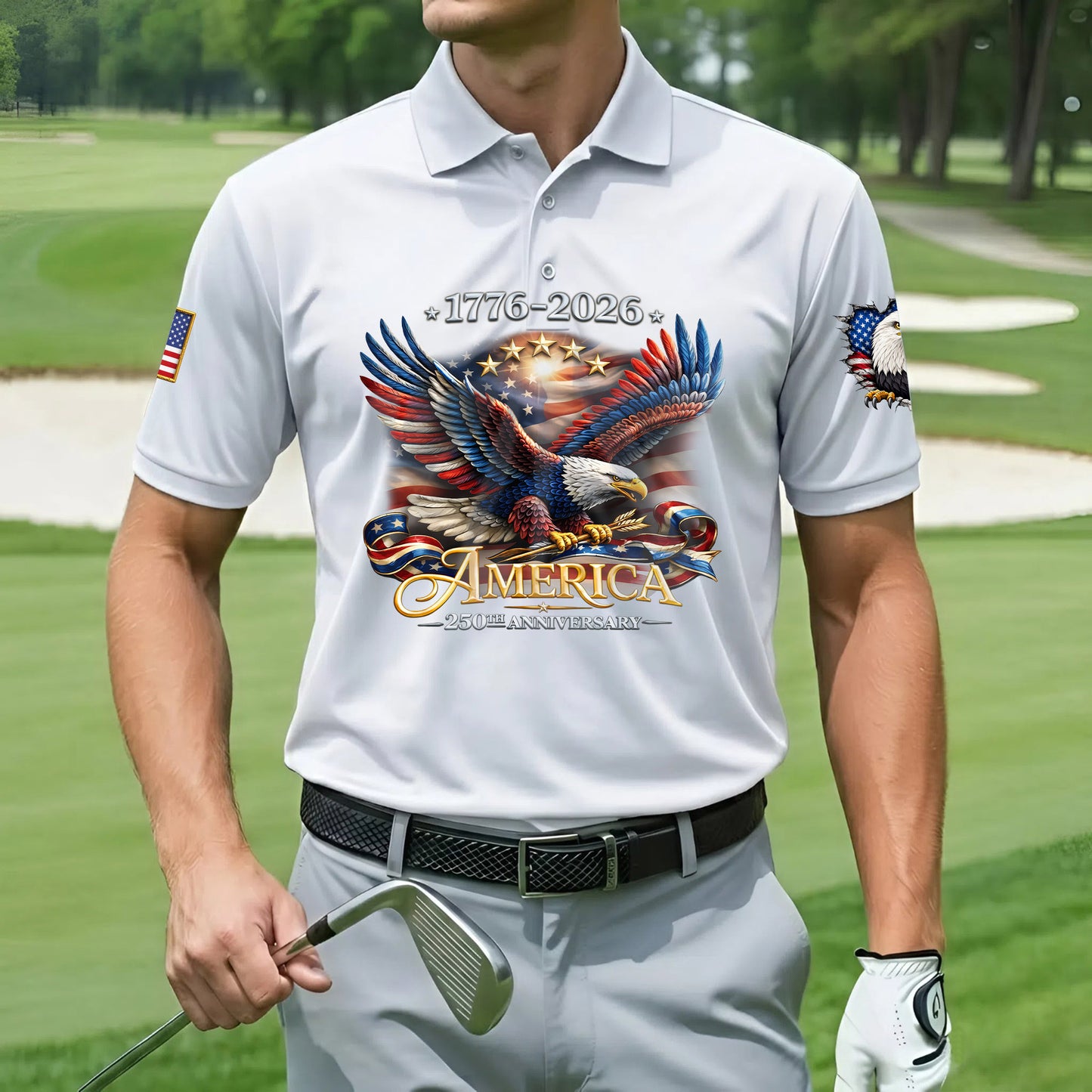 Polo Shirt - 250th Anniversary America Patriotic