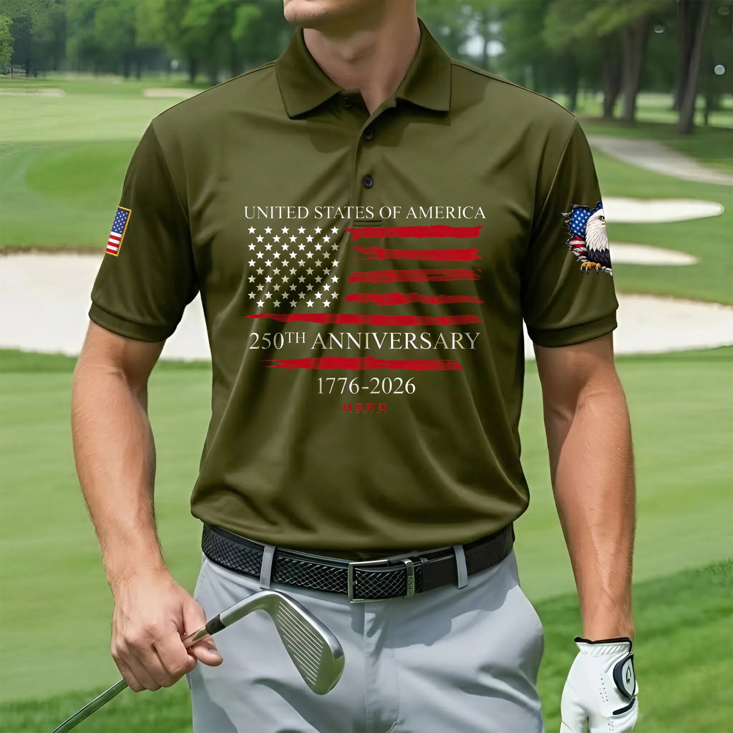 Polo Shirt - 250th Anniversary America Patriotic