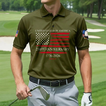 Polo Shirt - 250th Anniversary America Patriotic