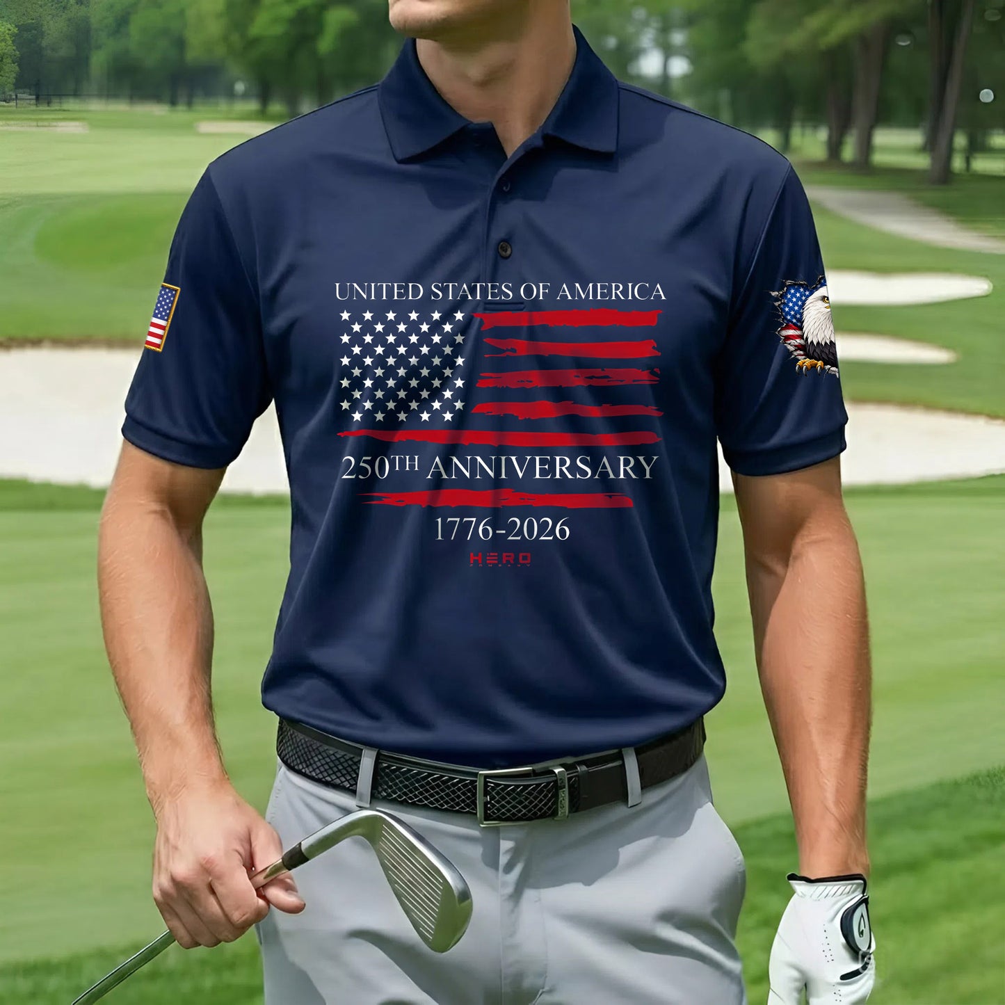Polo Shirt - 250th Anniversary America Patriotic