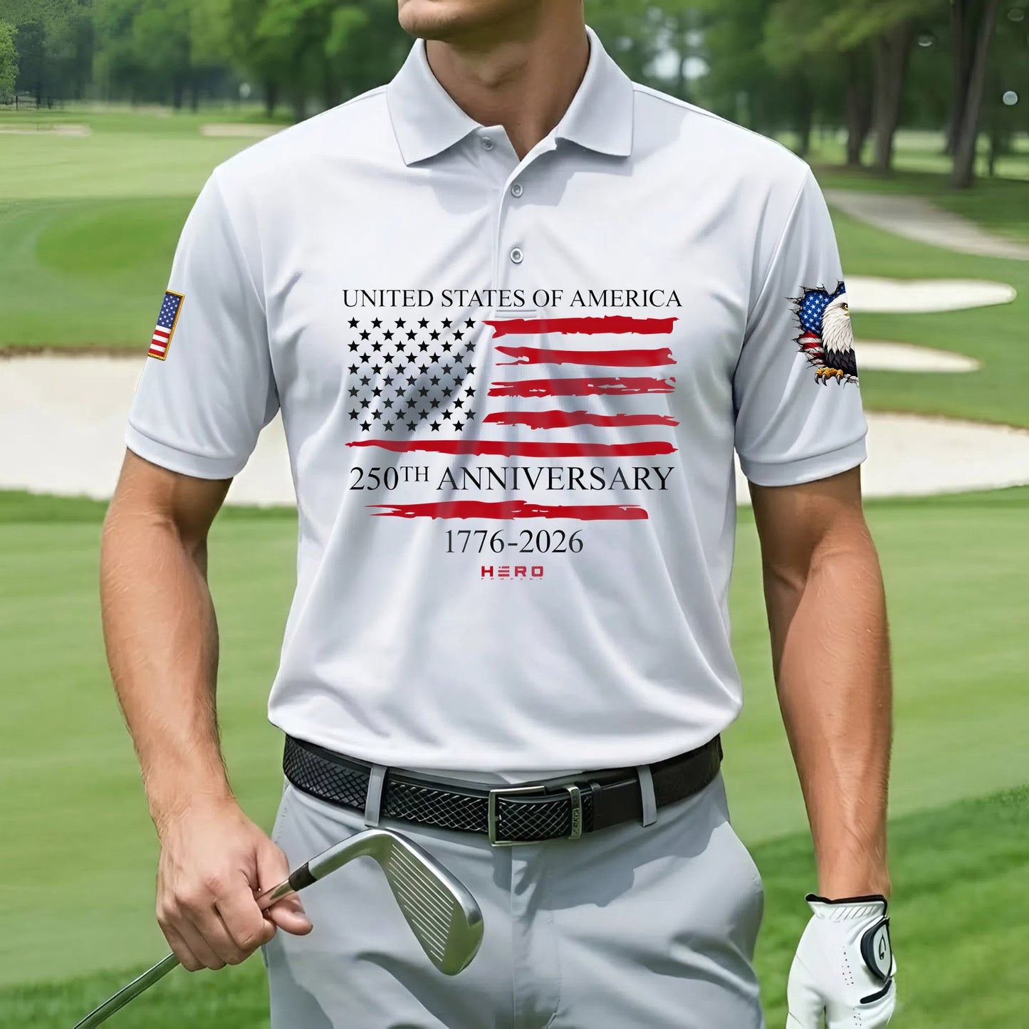Polo Shirt - 250th Anniversary America Patriotic