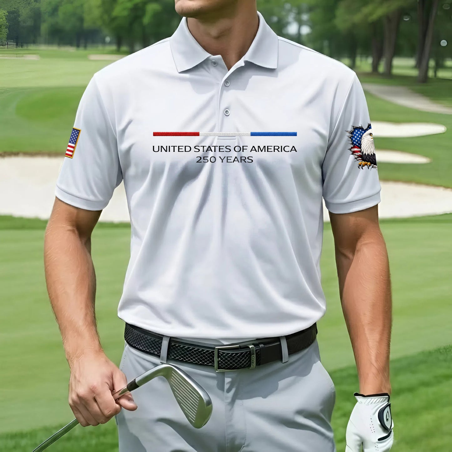 Polo Shirt - 250th Anniversary America Patriotic