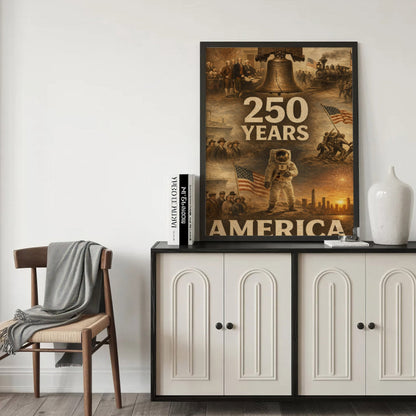 Nation of Courage 250-Year Commemorative Wall Art Poster/Canvas