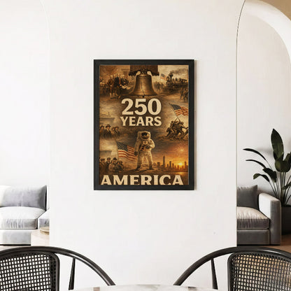 Nation of Courage 250-Year Commemorative Wall Art Poster/Canvas