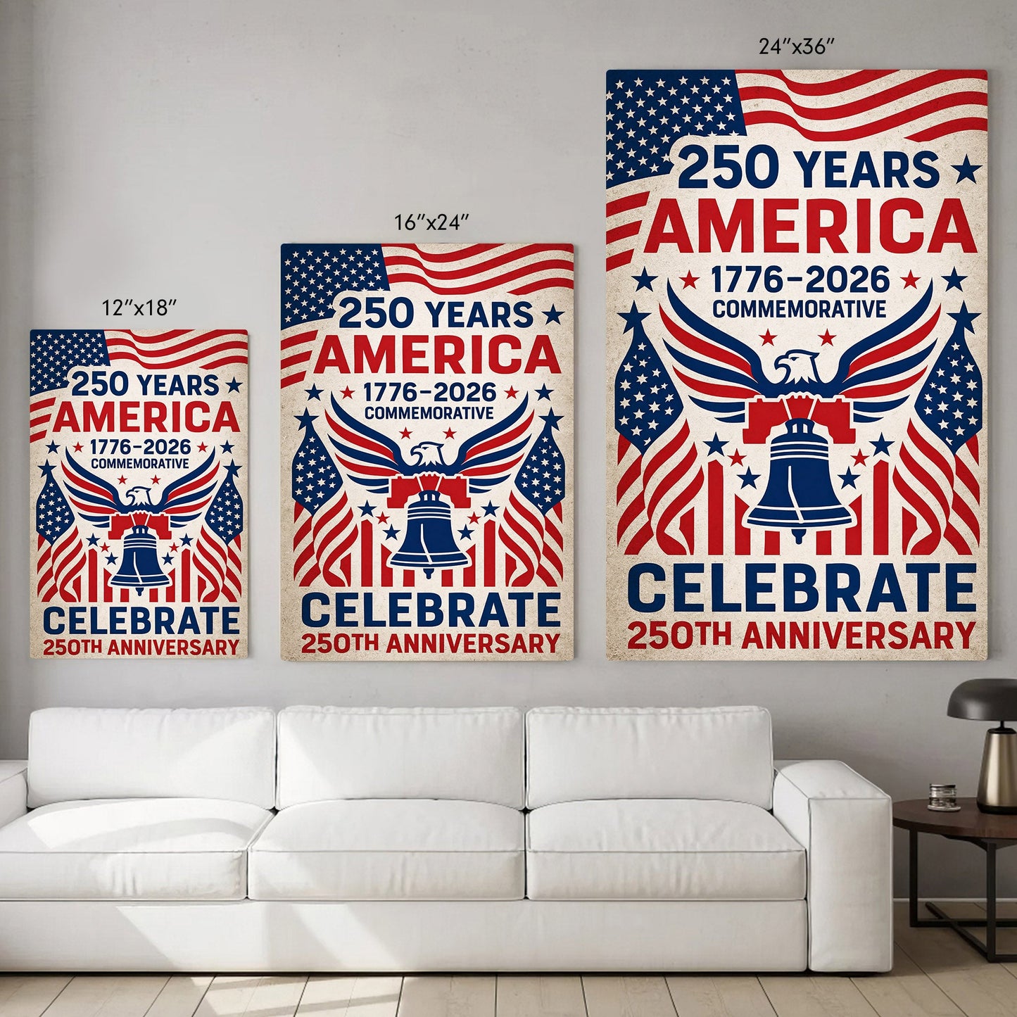 1776–2026 250th Anniversary Celebrate Poster/Canvas