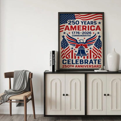 1776–2026 250th Anniversary Celebrate Poster/Canvas