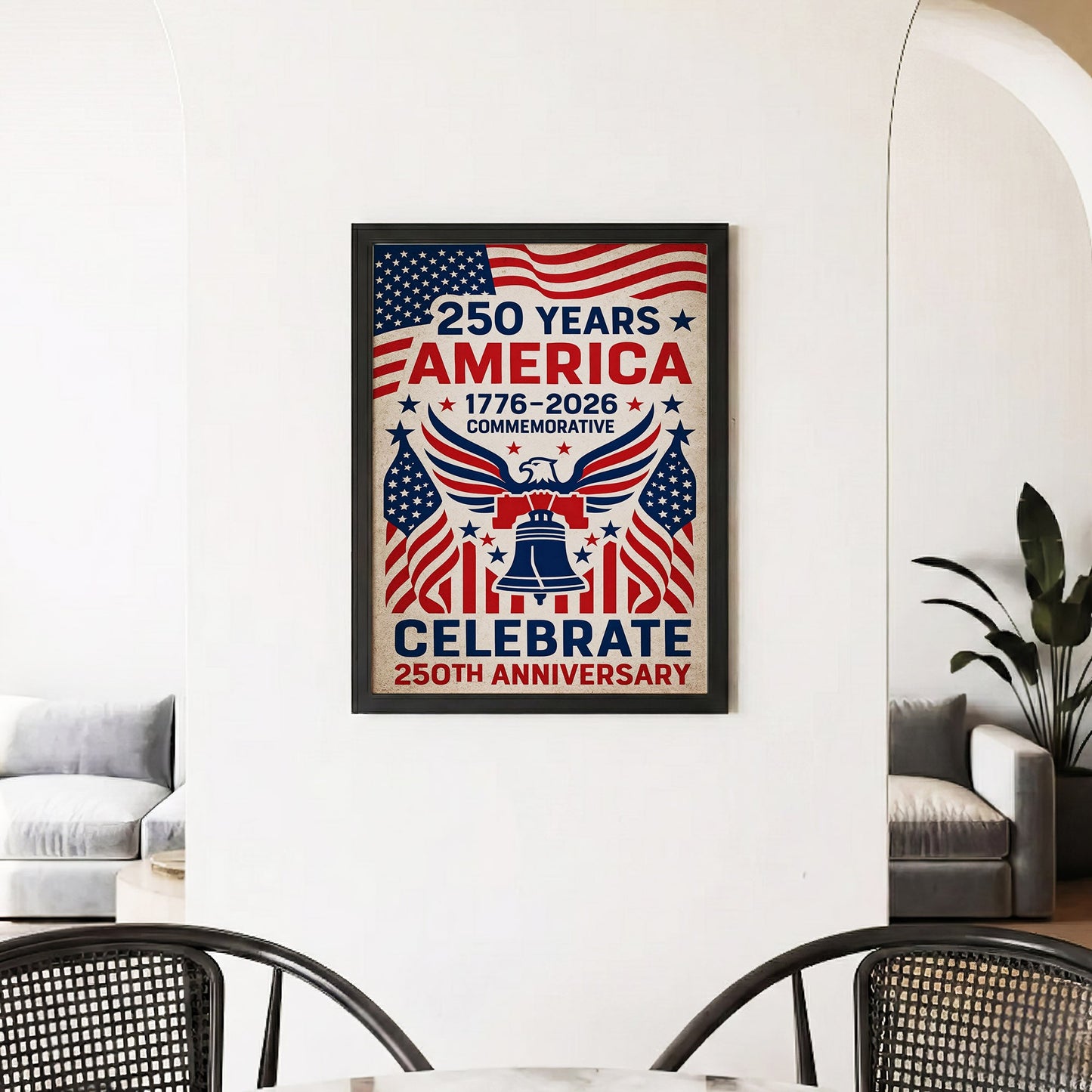 1776–2026 250th Anniversary Celebrate Poster/Canvas