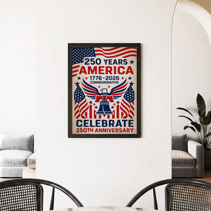 1776–2026 250th Anniversary Celebrate Poster/Canvas