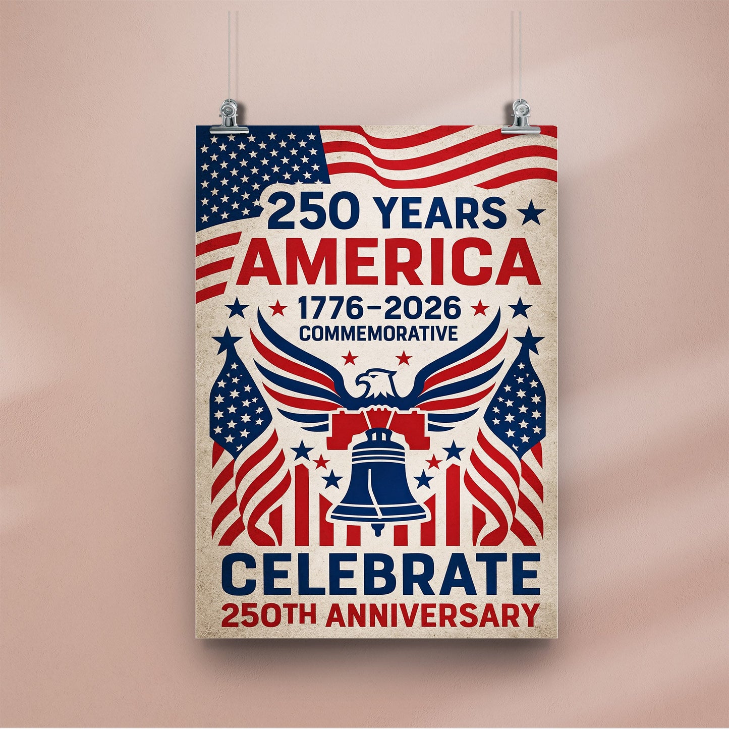 1776–2026 250th Anniversary Celebrate Poster/Canvas