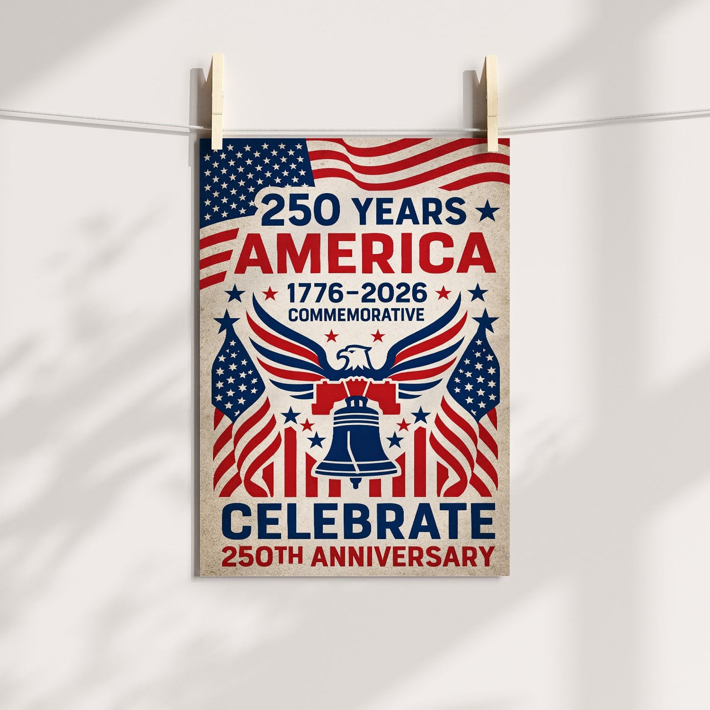 1776–2026 250th Anniversary Celebrate Poster/Canvas