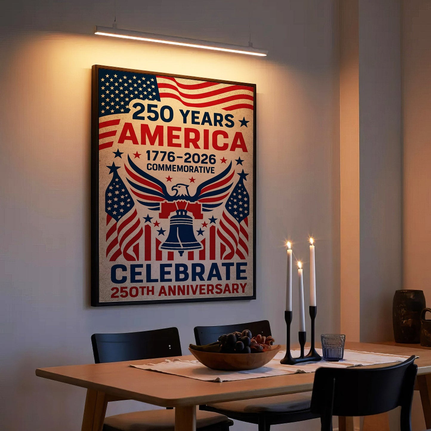 1776–2026 250th Anniversary Celebrate Poster/Canvas