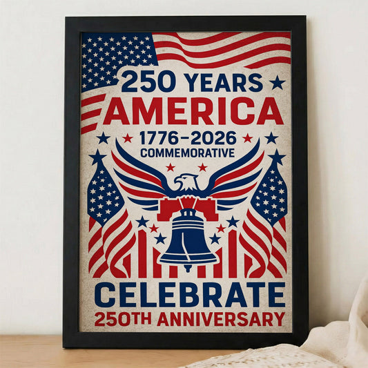 1776–2026 250th Anniversary Celebrate Poster/Canvas