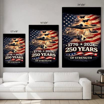 Freedom Flight 250 Years of Strength Poster/Canvas