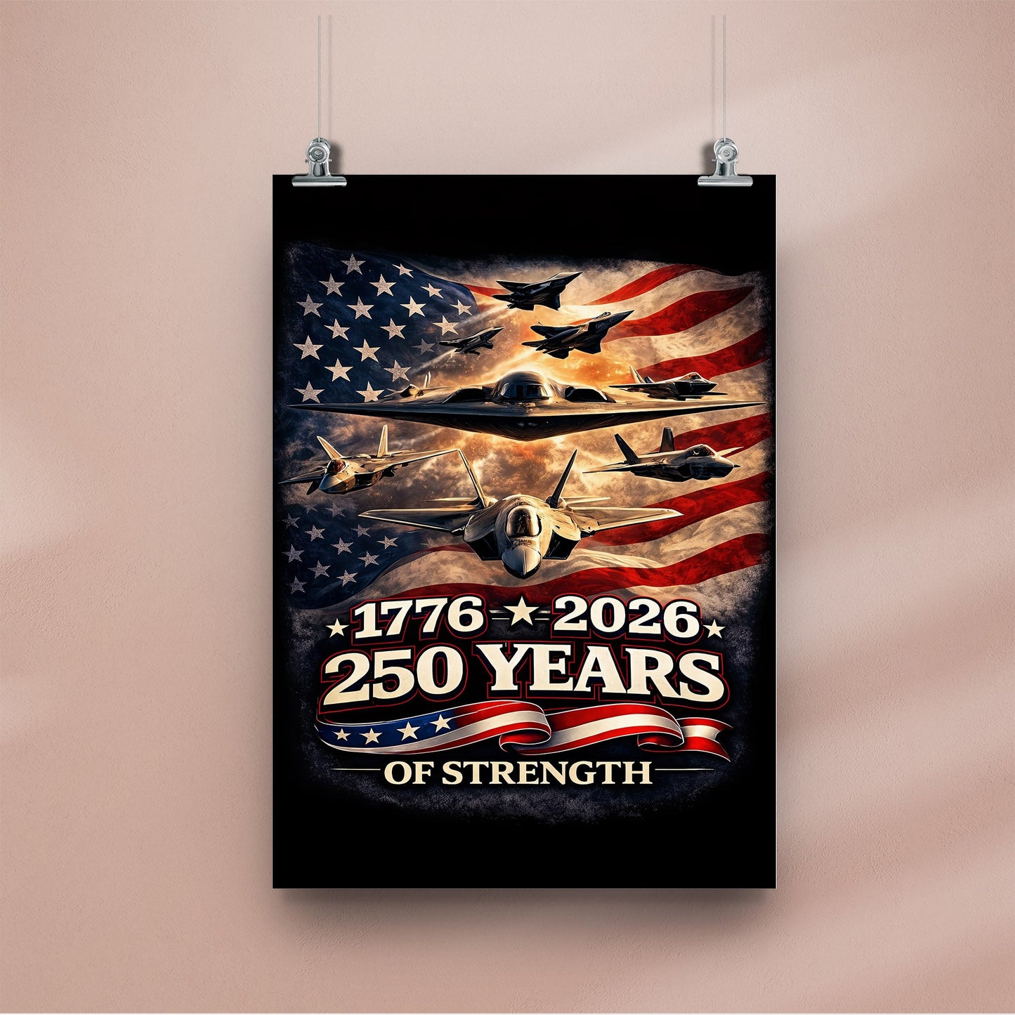 Freedom Flight 250 Years of Strength Poster/Canvas