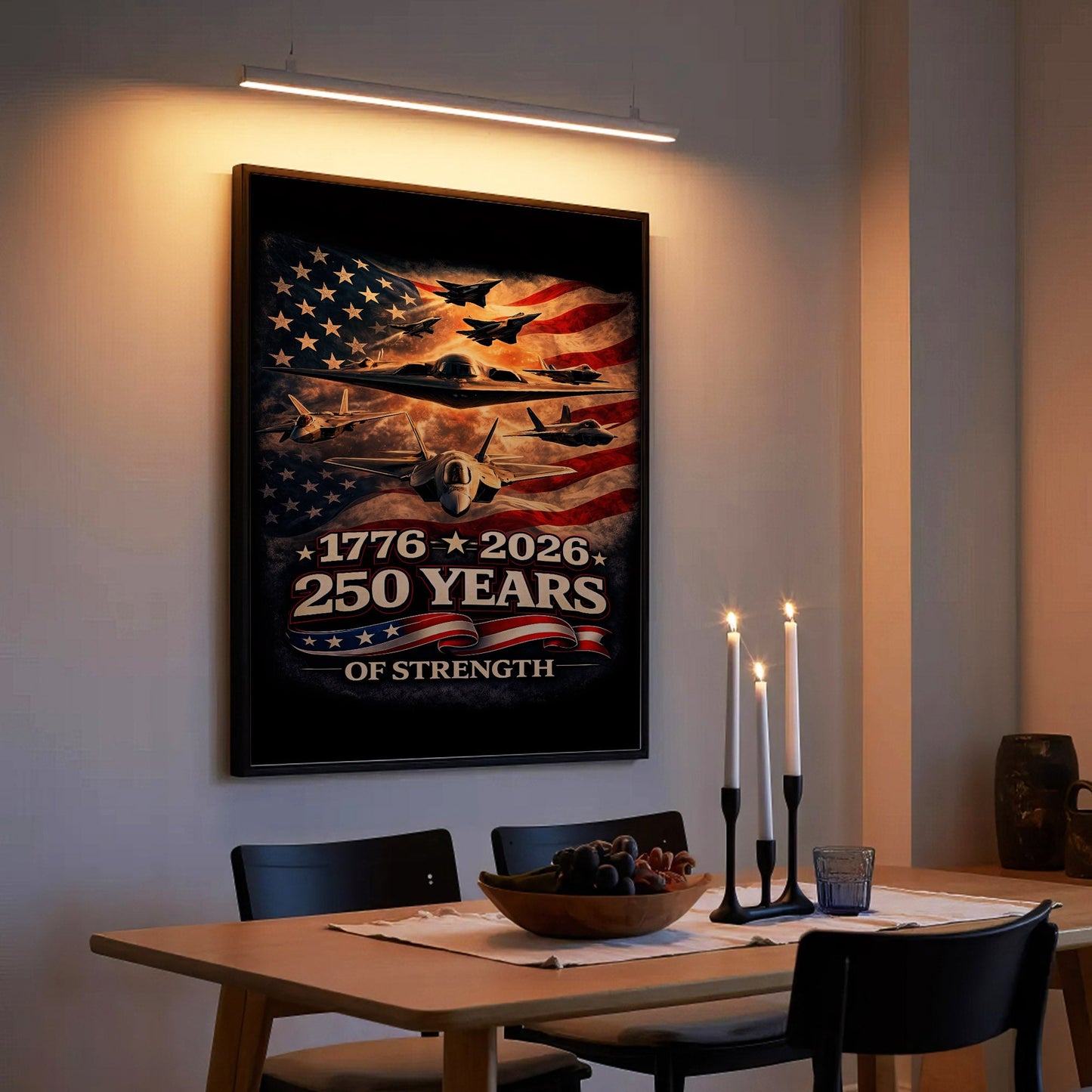 Freedom Flight 250 Years of Strength Poster/Canvas