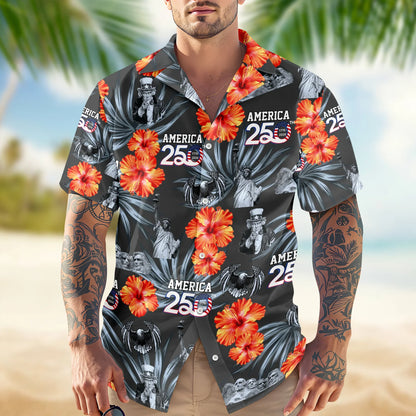 Personalized American 250th Anniversary Hawaiian Shirt