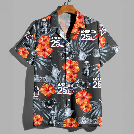 Personalized American 250th Anniversary Hawaiian Shirt