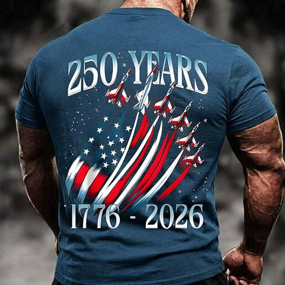 250 Years Of Freedom Men's American Us Flag Eagle