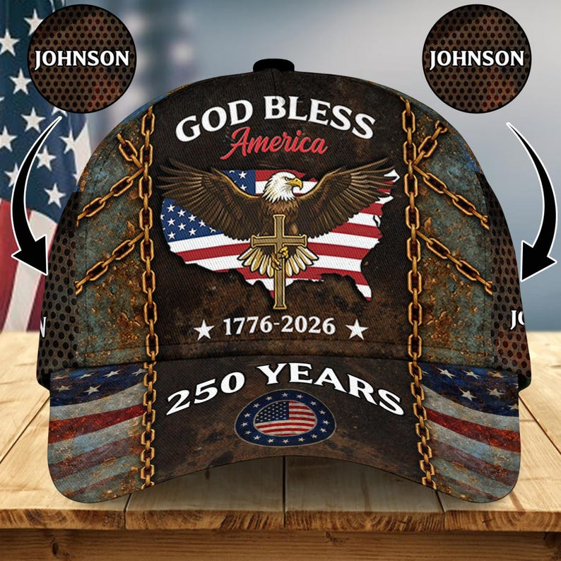 USA 250 Years Birthday Baseball Cap, 4th of July Hat, 1776–2026 Unisex Cap, Independence Gifts For Patriot