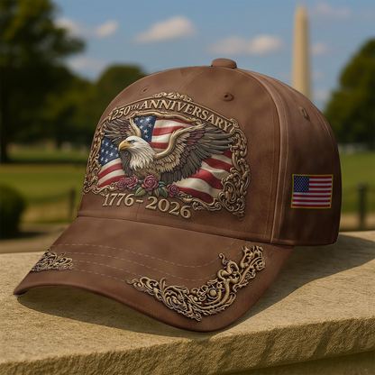 USA 250 Years Birthday Baseball Cap, 4th of July Hat, 1776–2026 Unisex Cap, Independence Gifts For Patriot