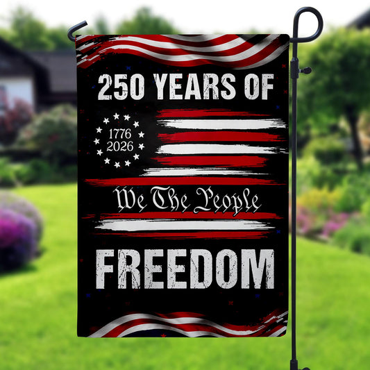 250th America Anniversary Garden Flag, US 250 Years Flag, 250th Anniversary America, Patriotic USA Flag, 250th Independence Day Yard Decor