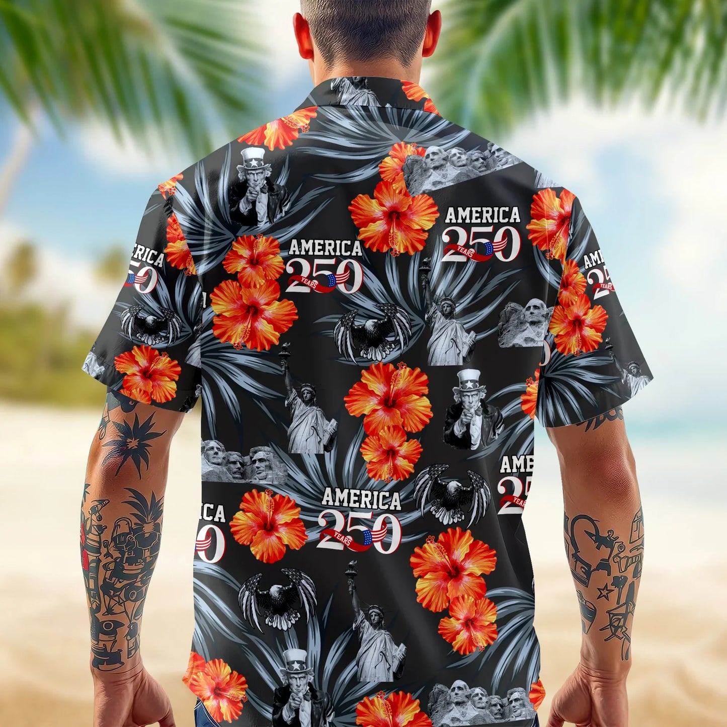 Personalized American 250th Anniversary Hawaiian Shirt
