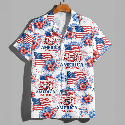 250 Years America 1776-2026 Patriotic Hawaii Shirt