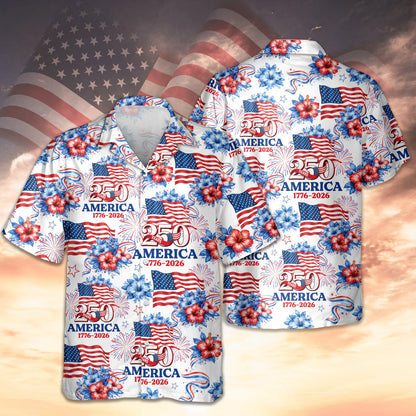 250 Years America 1776-2026 Patriotic Hawaii Shirt