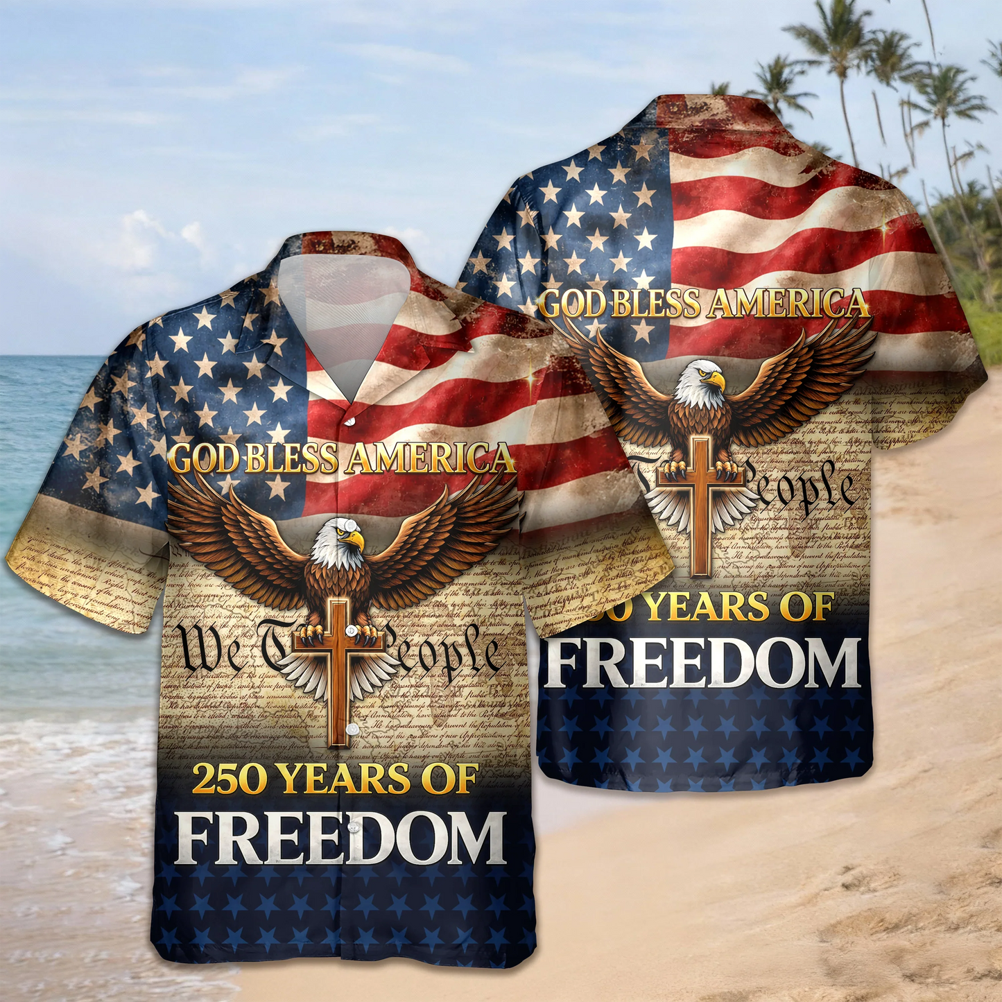 God Bless America - America 250 Years of Freedom Hawaii Shirt